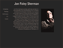 Tablet Screenshot of jonsherman.org